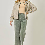 Mystree - Fair Isle Sweater Cardigan