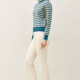 Be Cool - CLASSIC STRIPE CROPPED SWEATER