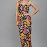 FATE - Floral Sequin Embroidered Midi Dress