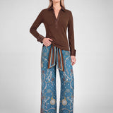 Current Air - Ribbed Knit Collared Top