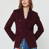 Current Air - Notch Collar Double Breasted Jacket (preorder- arrives 8/30)