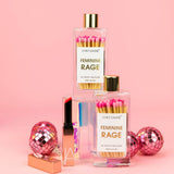 Chez Gagné - Feminine Rage - Glass Bottle Matches - Pink Multi