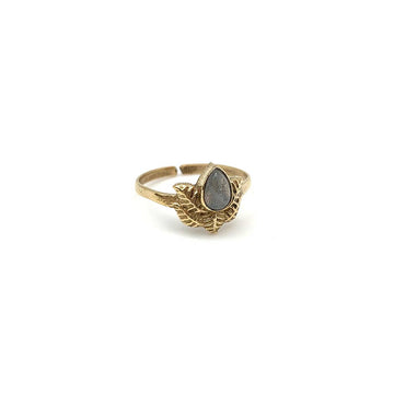 Anju Jewelry - Tanvi Collection Ring - Gold with Labradorite