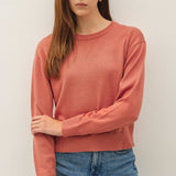 Be Cool - V-NOTCH STITCH CREW NECK SWEATER