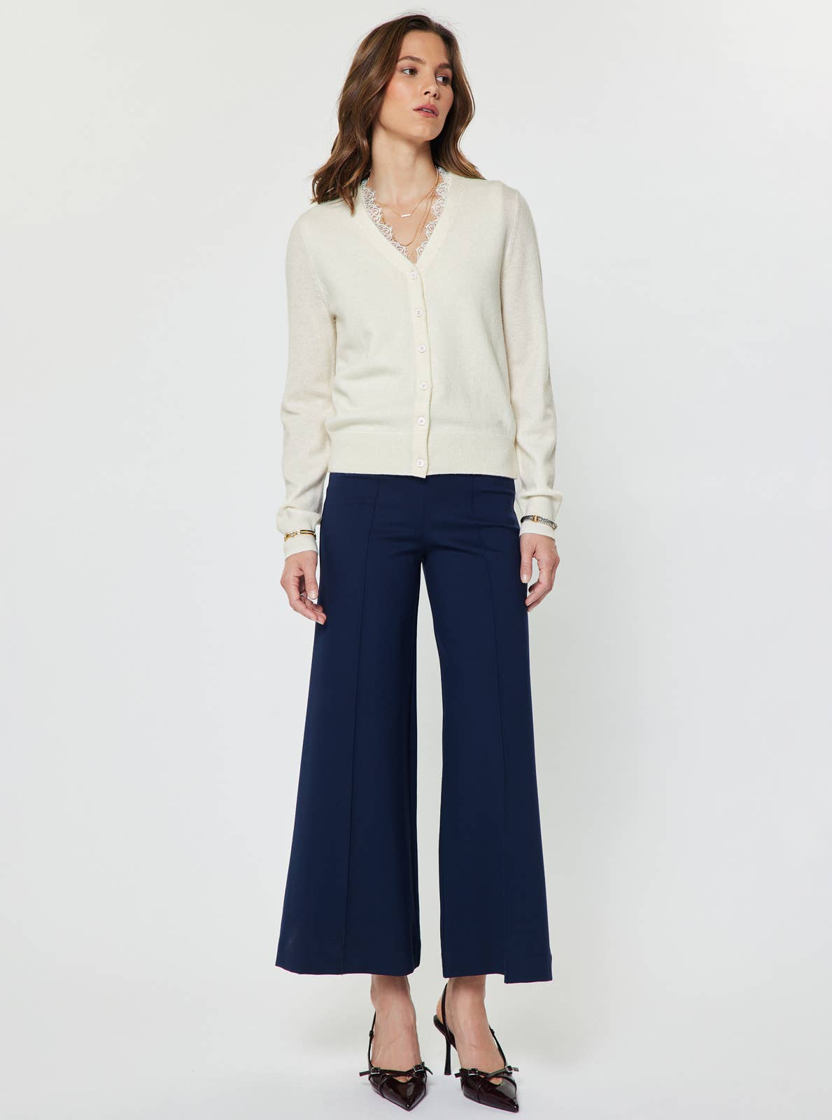 Current Air - Wool Cashmere Knit Top & Cardigan Set (preorder- arrives 8/30)