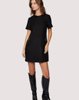 Lost + Wander - Alessia Mini Dress - Fall Woven Boucle Short Slv Pockets