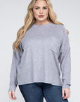 Ribbed Brushed Melange Sweater, Various Colors, Zenana