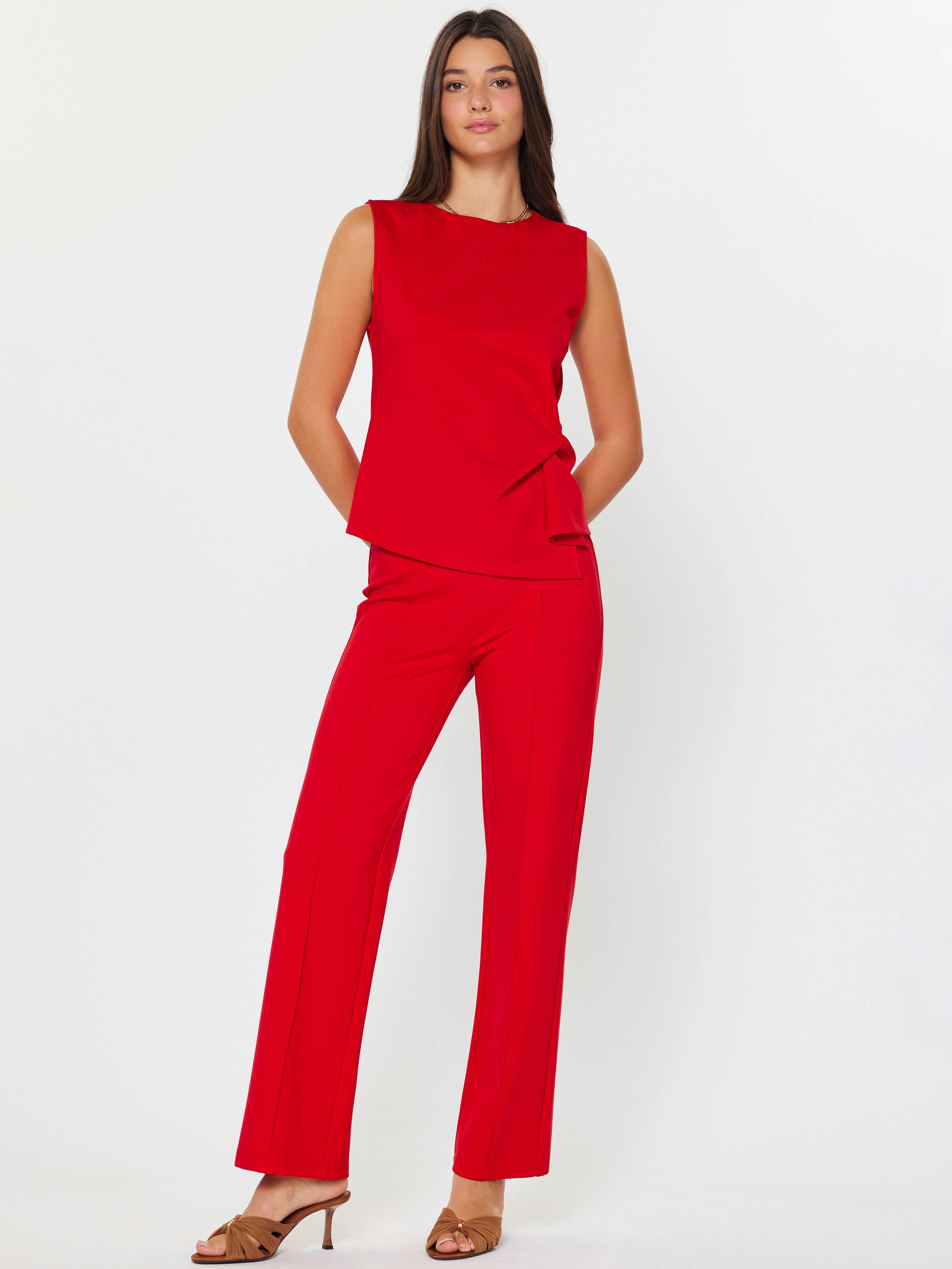 PREORDER Current Air - Straight Leg Ponte Pants (ships approx. 2/2/26)