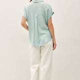 Be Cool - SOLID SHORT SLEEVE BUTTON DOWN SHIRT