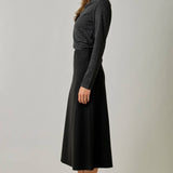 Mystree - Essential Wool Blend Midi Skirt