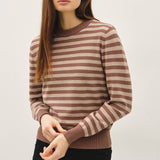Be Cool - CLASSIC STRIPE CROPPED SWEATER