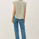 Be Cool - CLASSIC CUT CAPPED SLEEVE BUTTON UP TENCEL SHIRT