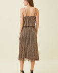 Mystree - Pleated Glitter Cami Dress