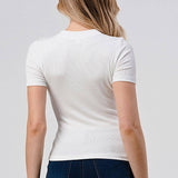 Hashttag - Short Sleeve Henley Top
