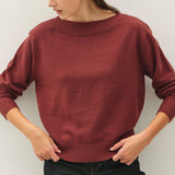 Be Cool - RIB DETAIL BOATNECK SWEATER