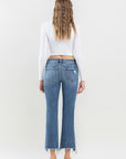 Lovervet Mid Rise Frayed Hem Jeans (online only)