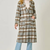 *preorder* Mystree Plaid Long Coat