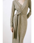 STORIA - HEATHERED KNIT MIDI DRESS