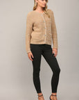 FATE - TEXTURED KNIT CARDIGAN