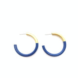 Accessory Jane - Med Liz Hoops in Navy