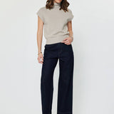 Current Air - Turtleneck Short Sleeve Knit Sweater