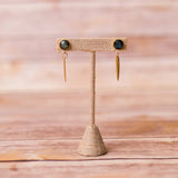 Swara Jewelry LLC - Gemstone Earrings with Spike