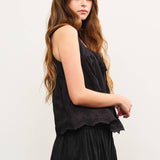 Mustard Seed - TIE FRONT EYELET TOP and Skirt Set
