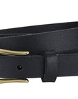 Most Wanted USA - Basic Skinny Equestrian Buckle Leather Belt