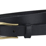 Most Wanted USA - Basic Skinny Equestrian Buckle Leather Belt