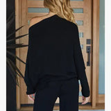 MILIO MILANO - ASYMMETRICAL SWEATER (BLACK)