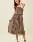 Mystree - Pleated Glitter Cami Dress