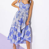 FINDING MY PEACE WOVEN MIDI DRESS