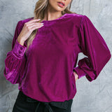 IT'S YOUR TIME VELVET TOP, Flying Tomato