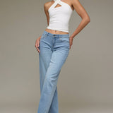 Hidden Jeans - LOGAN Vintage Wash Stretch Mid Rise Dad Jean