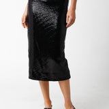 Olivaceous - Vicky Sequin Midi Skirt