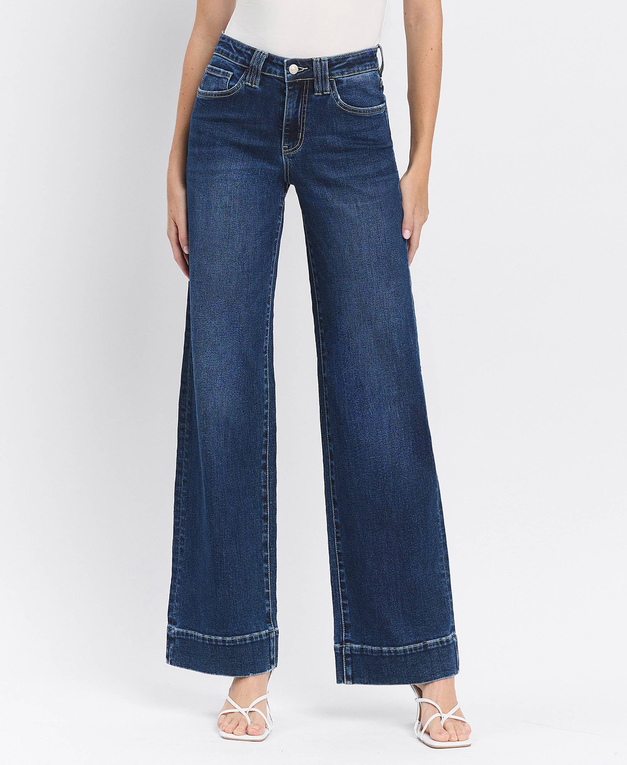 Lovervet by VERVET - High Rise Wide Leg Jeans