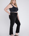 Plus Size High Rise Crop Flare Jeans, Vervet by Flying Monkey