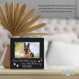 LifeSong Milestones - Once I Held You Wooden Pet Keepsake Picture Frame Decor