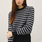Be Cool - CLASSIC STRIPE CROPPED SWEATER