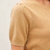 Be Cool - POINTELLE SHORT SLEEVE CARDIGAN