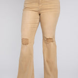 Plus Size High Rise Flare Jeans, Vervet by Flying Monkey