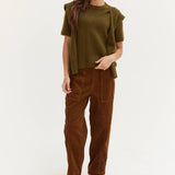 Crescent - Riley Corduroy Barrel Pants