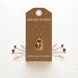 Amano Studio - Hummingbird Vintage Cameo Necklace