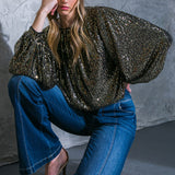 HOPE YOU REMEMBER SEQUIN TOP, Flying Tomato (online only)