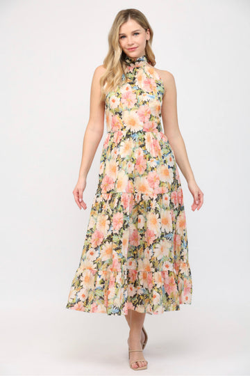 Fate by LFD Halter Tier Maxi Dress