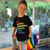 'Kindness Is' Pride Kids Tee, Kind Cotton