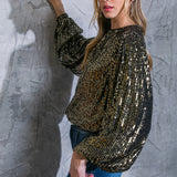 HOPE YOU REMEMBER SEQUIN TOP, Flying Tomato (online only)