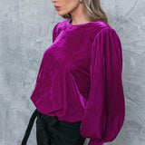 IT'S YOUR TIME VELVET TOP, Flying Tomato