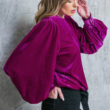 IT'S YOUR TIME VELVET TOP, Flying Tomato