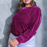 IT'S YOUR TIME VELVET TOP, Flying Tomato